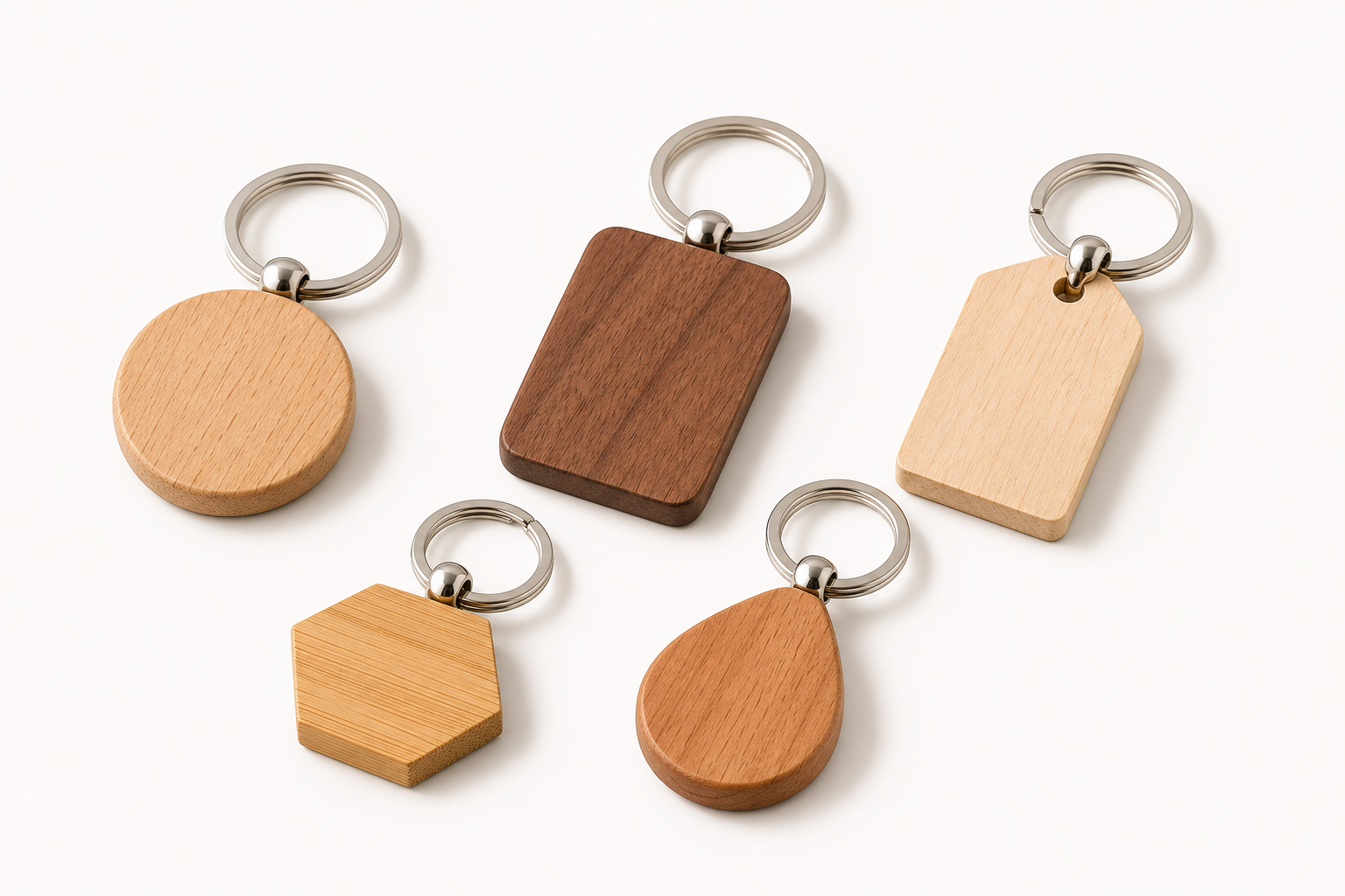 Produktmusterbild individuelle Holz-Schlüsselanhänger