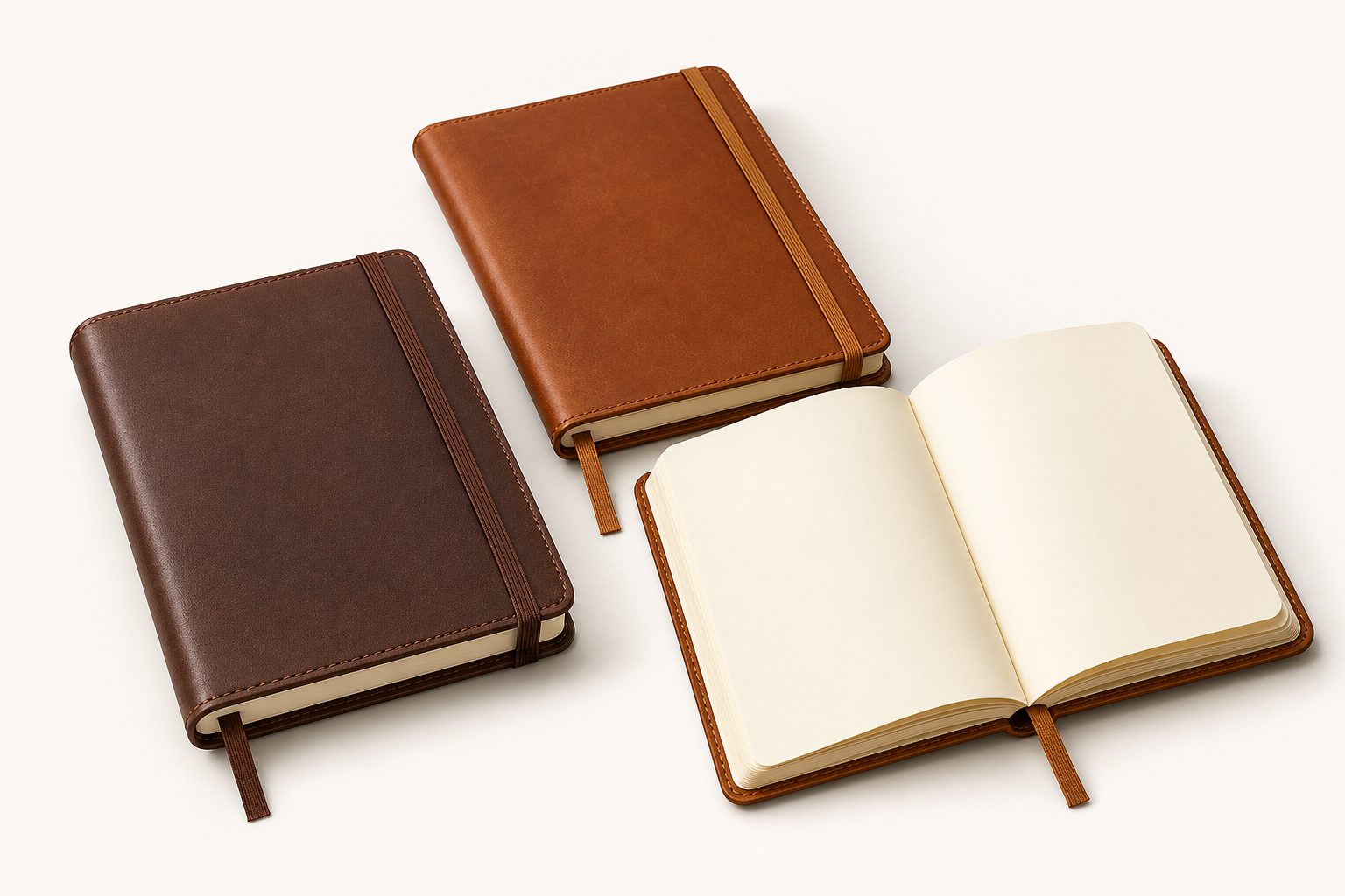 Produktbeispielbild für individuelle Notizbücher aus Leder