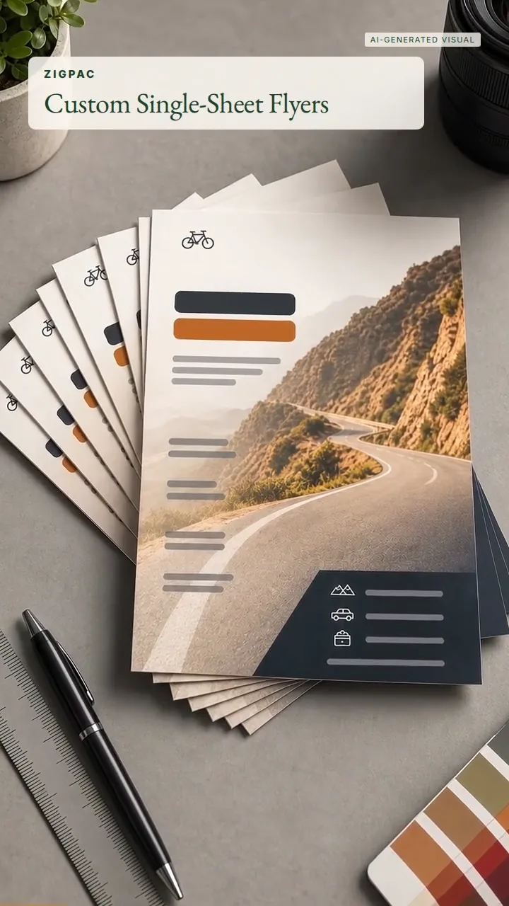 Individueller Flyer-Druck für einseitige Werbeflyer: Kurzvideo