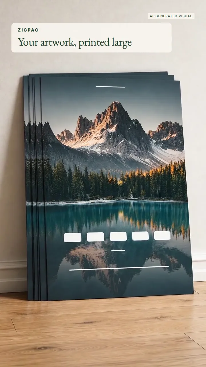 Individueller Posterdruck für Handel, Veranstaltungen und Markenpräsentationen: Kurzvideo