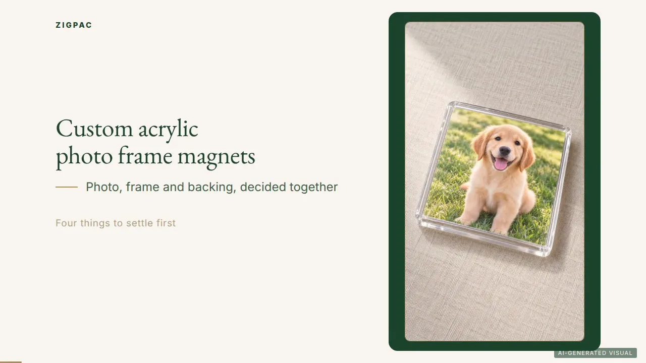 Individuelle Acryl-Fotorahmenmagnete für Kühlschrankpräsentationen und personalisierte Geschenke: Video-Ratgeber