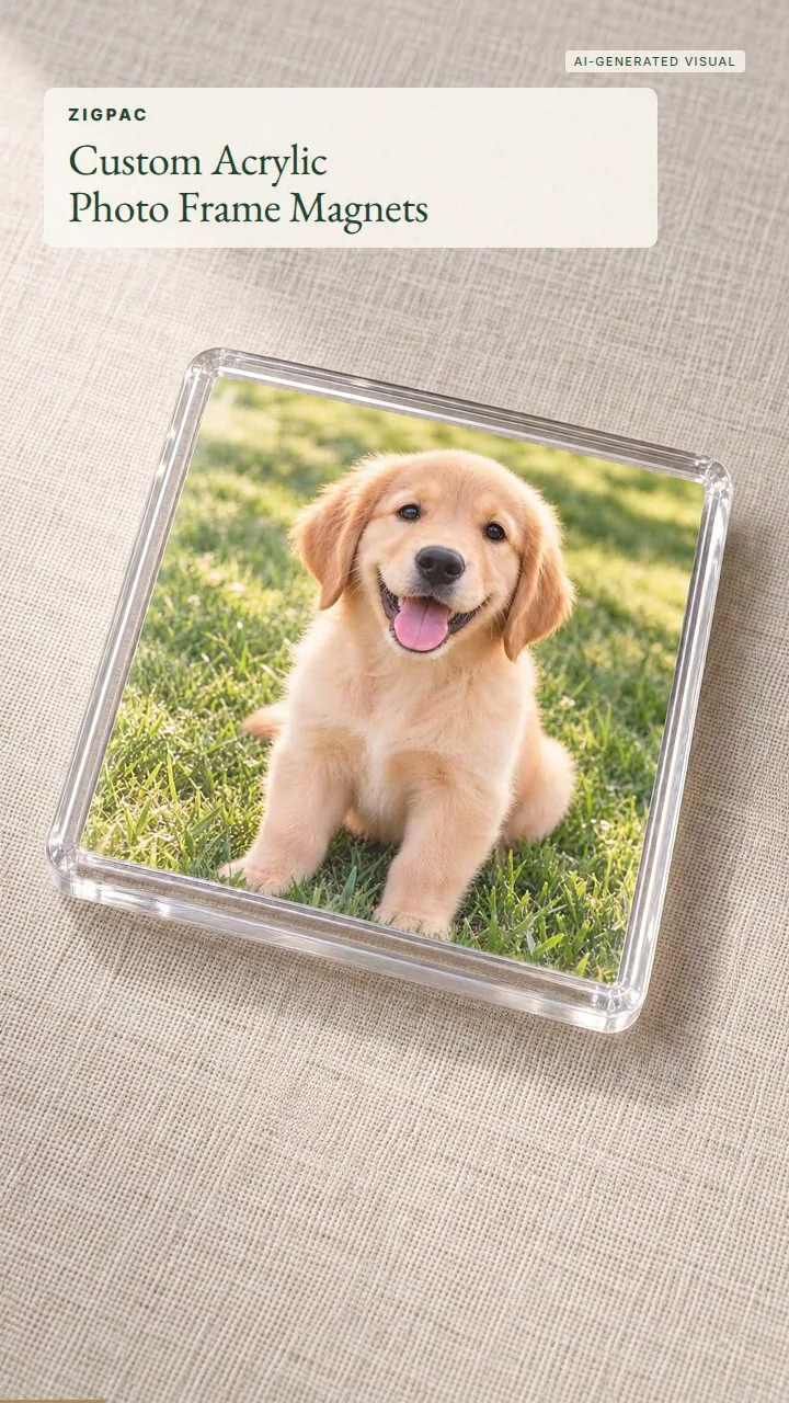 Individuelle Acryl-Fotorahmenmagnete für Kühlschrankpräsentationen und personalisierte Geschenke: Kurzvideo