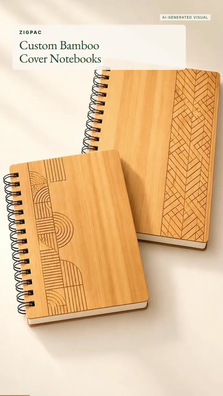 Individuelle Bambus-Notizbücher für Firmengeschenke und Marken-Schreibwaren: Kurzvideo