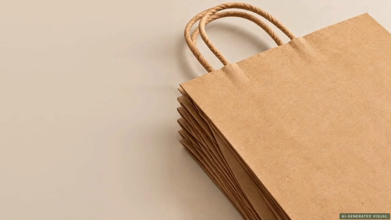 Individuelle braune Kraftpapiertaschen mit gedrehten Henkeln: Video-Ratgeber