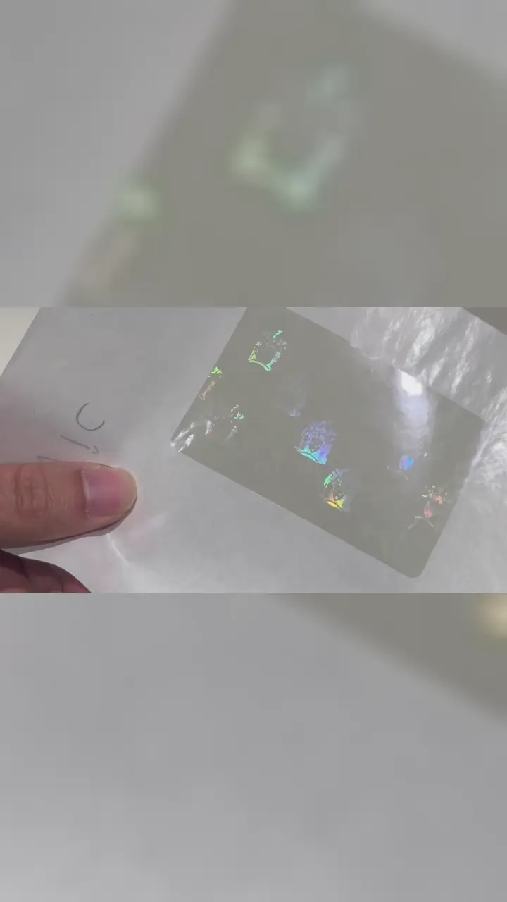 Victoria transparente Hologramm-Overlay-Folie für Führerscheine | VIC Sicherheits-Hologrammfolie für Ausweiskarten: Kurzvideo