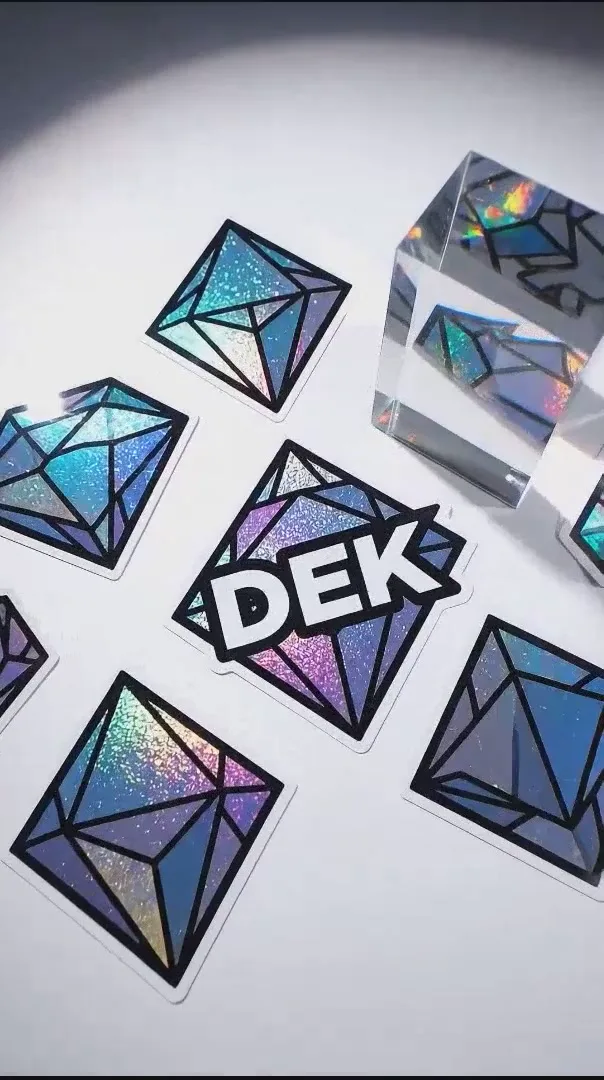 Individuelle Holografische Gestanzte Aufkleber - UV-laminiertes Wetterfestes Vinyl: Kurzvideo